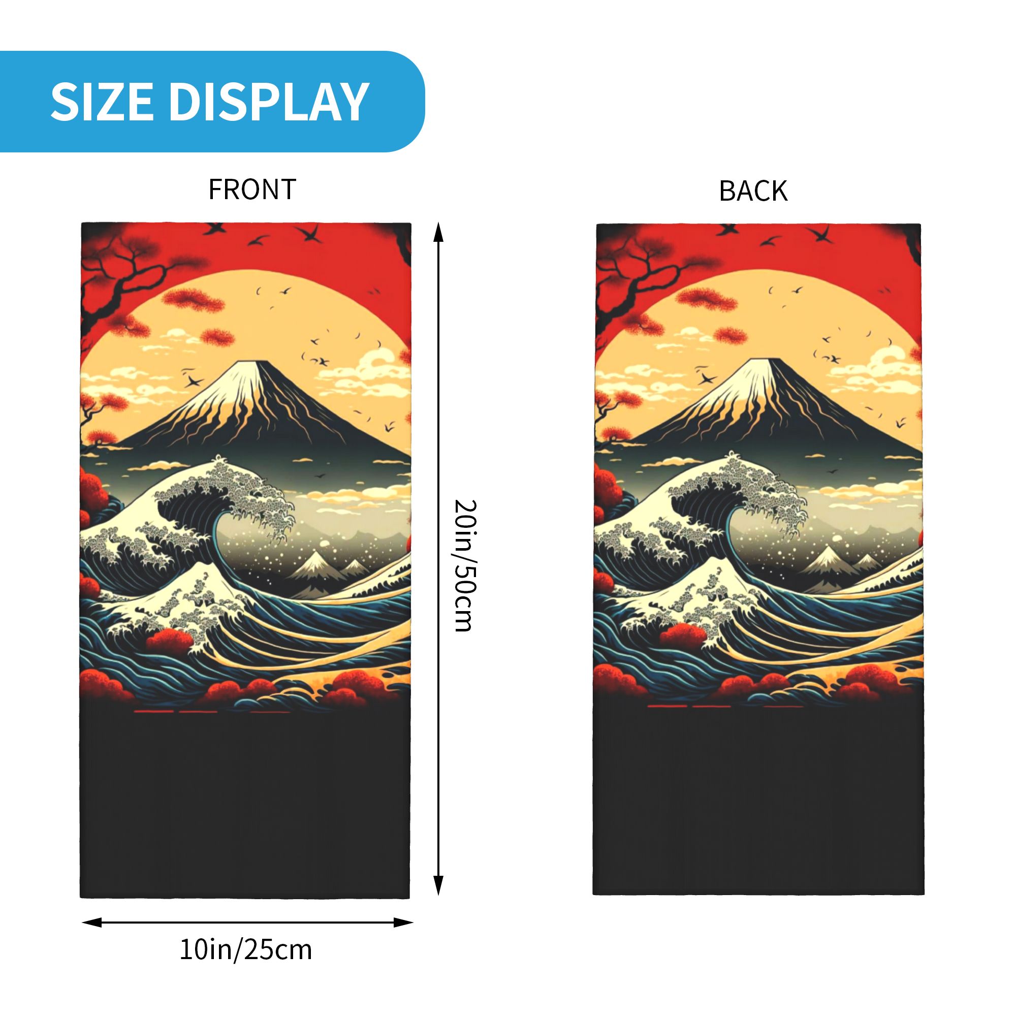 The Great Wave off Kanagawa Ba - Neck Gaiter Fleece review and price