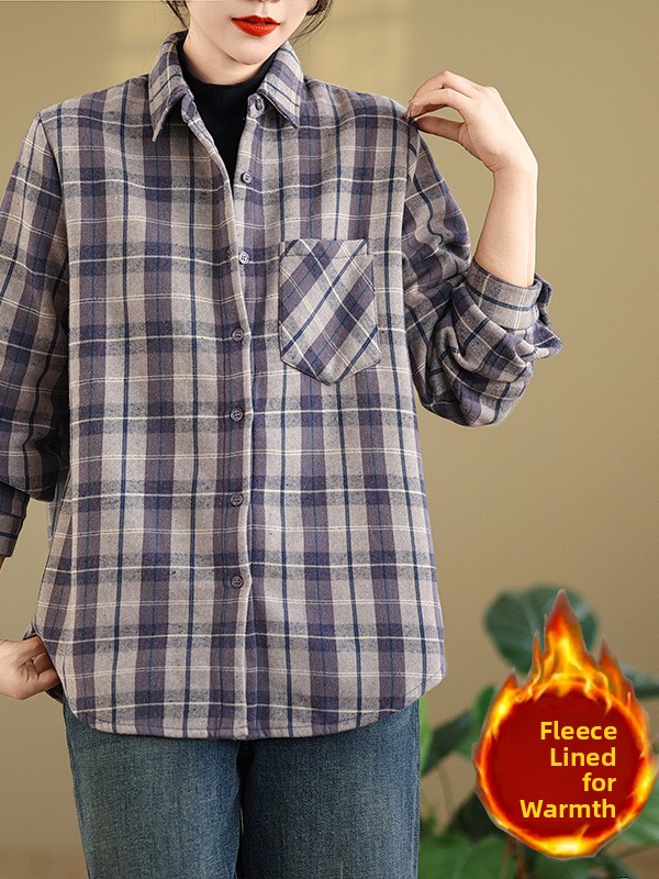 Plaid Flannel Long Sleeve Shir - Flannel Shirt Lined review and price