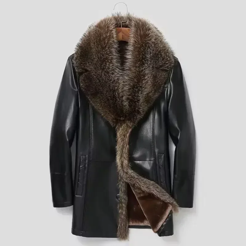 Haining Fur One Man with Wool  - Wool Coat Peacoat review and price