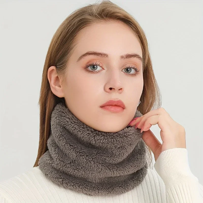 Windproof Plush Infinity Scarf - Neck Gaiter Fleece review and price