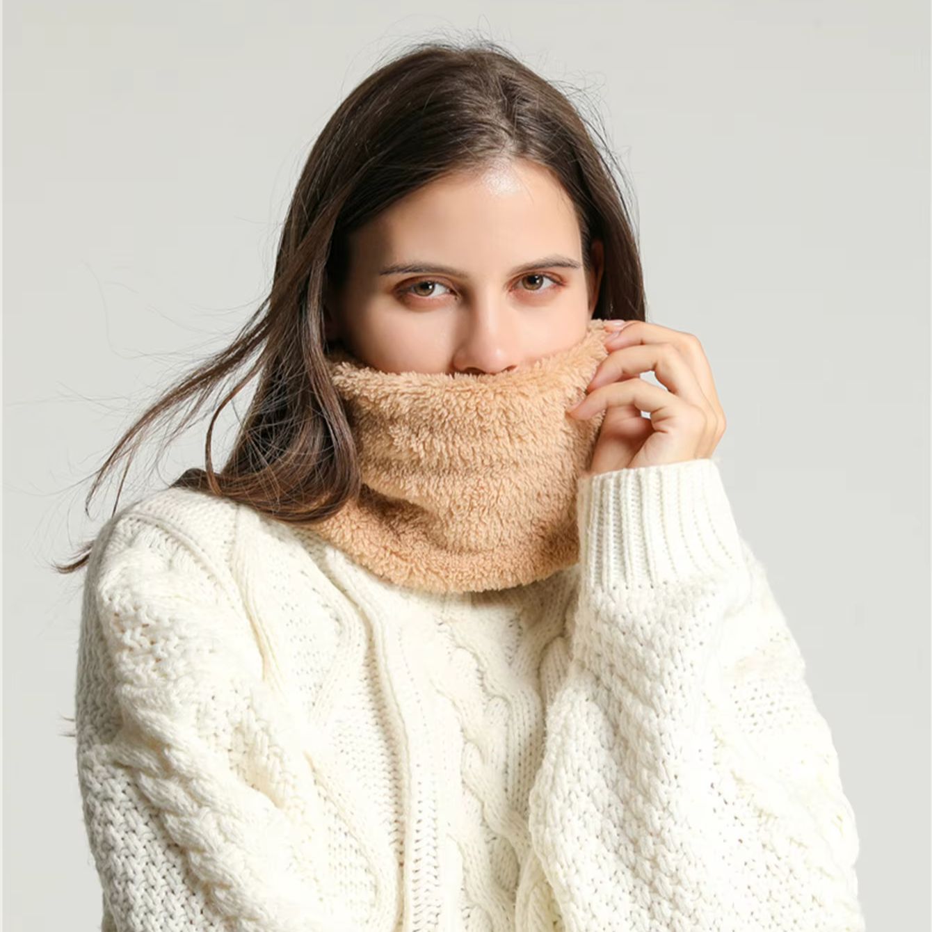 Casual Coral Fleece Neck Warme - Neck Gaiter Fleece review and price